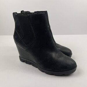 Sorel Joan Uptown Chelsea Wedge Boot Women’s 10 Black NL3788